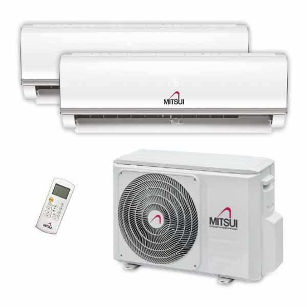 Mitsui MTXD9HP24 Duo Unit 2x 2,5 kW Koelen en Verwarmen R32