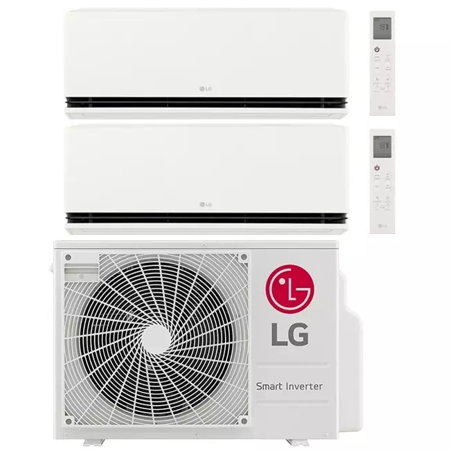 LG MU2R17 Duo unit 2x H12S1D 3,5 Kw Split unit Koelen en Verwarmen R32 met WIFI