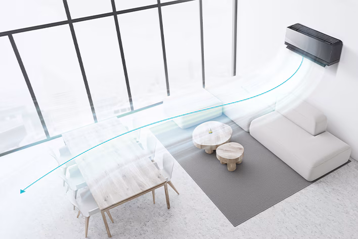 LG AA18SP ARTCOOL AI AIR Mirror 5,0 kW Split unit Koelen en Verwarmen R32 met Wifi - Afbeelding 7